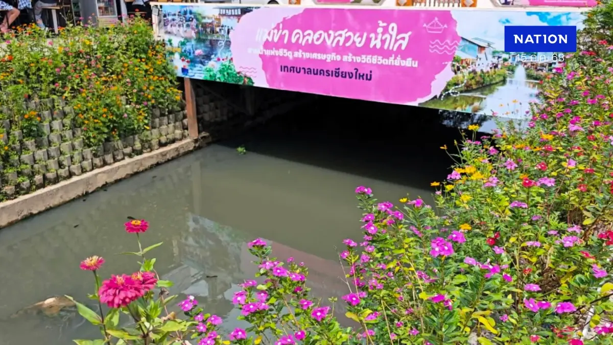 ดราม่า "คลองแม่ข่า" จุดเช็กอินดังเมืองเชียงใหม่ไม่ตรงปก น้ำเริ่มเน่าเสีย
