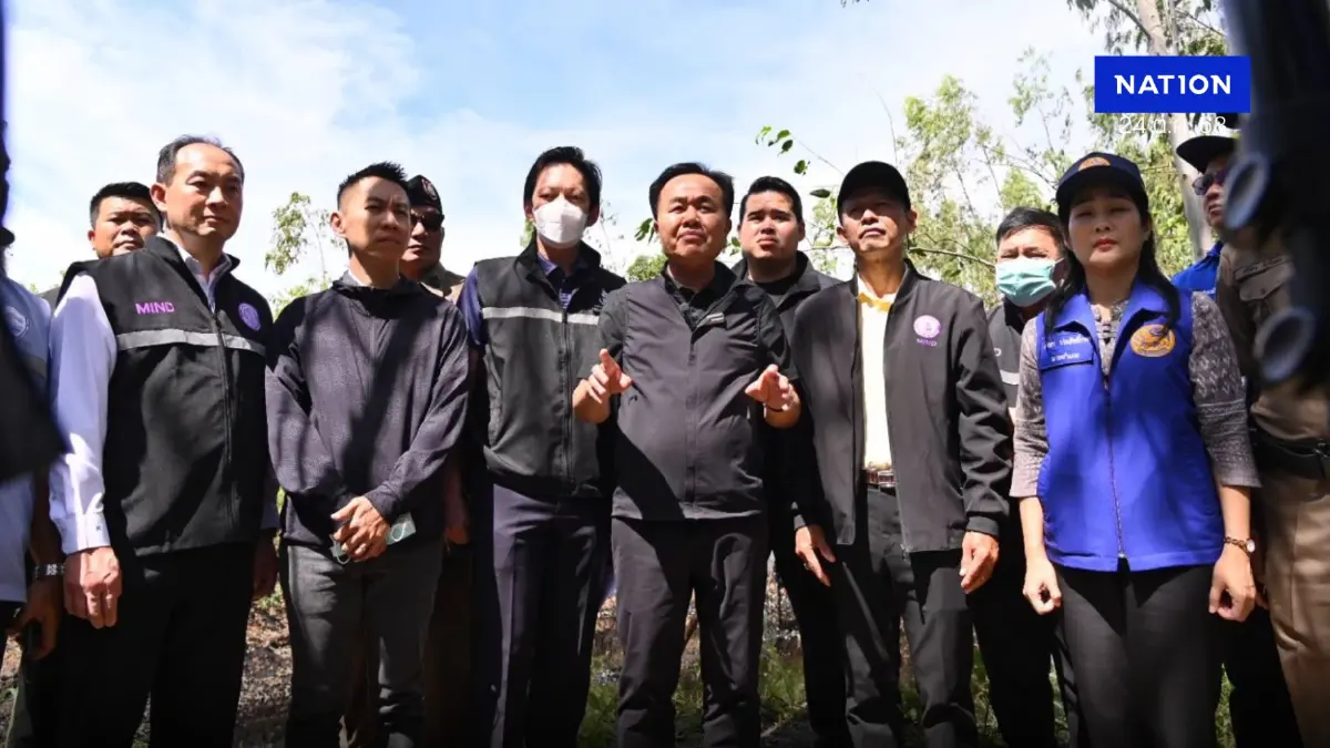 รมช.อุตสาหกรรม สั่งเช็กบิลตัวการลักลอบทิ้งกากของเสีย รมช.อุตสาหกรรม สั่งเช็กบิลตัวการลักลอบทิ้งกากของเสีย