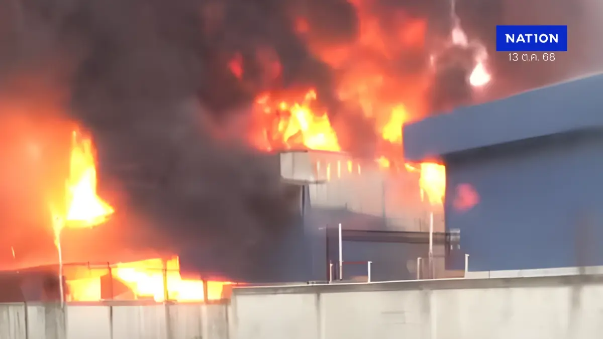 ธนกร สั่ง "กรมโรงงาน" เร่งตรวจสอบเหตุเพลิงไหม้โรงงาน ชลบุรี