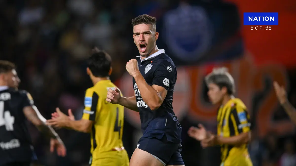 บุรีรัมย์ไล่เจ๊าบีจี 2-2 รักษาสถิติไร้พ่าย ครองจ่าฝูง ไทยลีก ต่อ