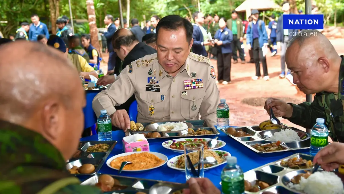 เปิดเมนู นายกฯ “อนุทิน” ร่วมรับประทานอาหารกลางวันกับกำลังพล