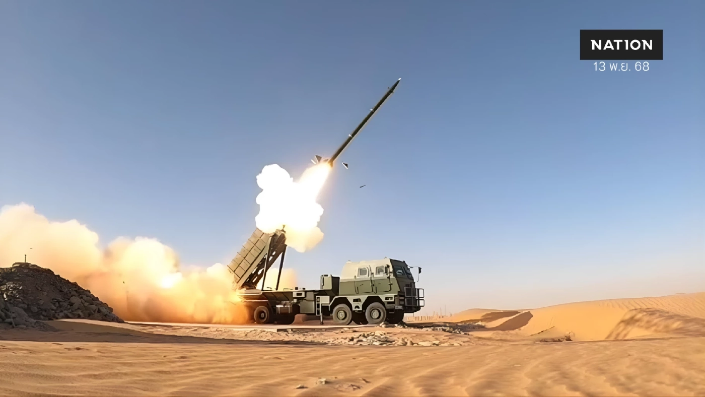 "กองทัพบก" รับมอบอาวุธ “DTI-1G จรวดหลายลำกล้องนำวิถี-รถยิงจรวด"