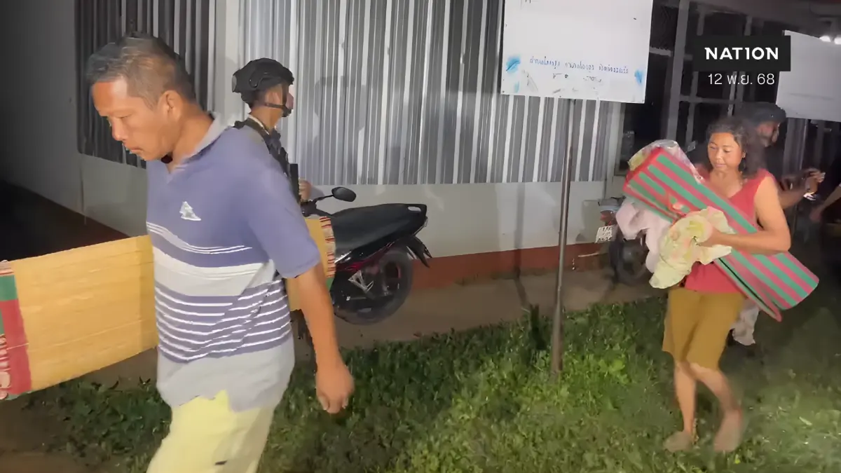 ระทึก!! เสียงระเบิดดังฝั่งหนองหญ้าแก้ว ประชาชนสองชาติอพยพวุ่น!