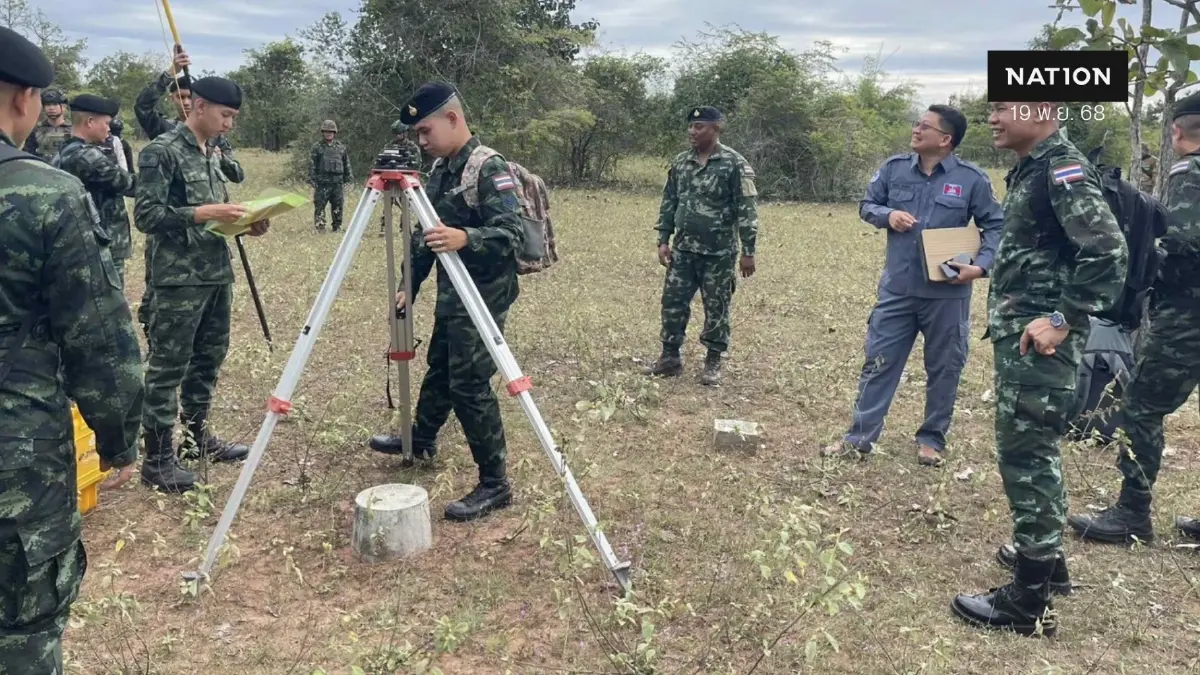 ทูตทหารฯ 17 ประเทศ ลงพื้นที่ ชายแดนสระแก้ว จุดละเมิดข้อตกลงหยุดยิง ทูตทหารฯ 17 ประเทศ ลงพื้นที่ ชายแดนสระแก้ว จุดละเมิดข้อตกลงหยุดยิง