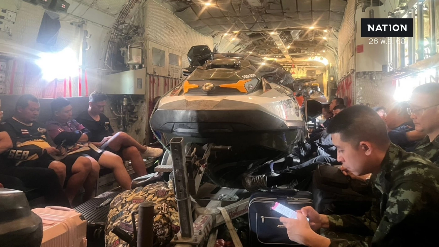 กองทัพไทย ขนทีม "กู้ภัยแผ่นดินไหวเมียนมา" ลุยช่วย "น้ำท่วมหาดใหญ่"