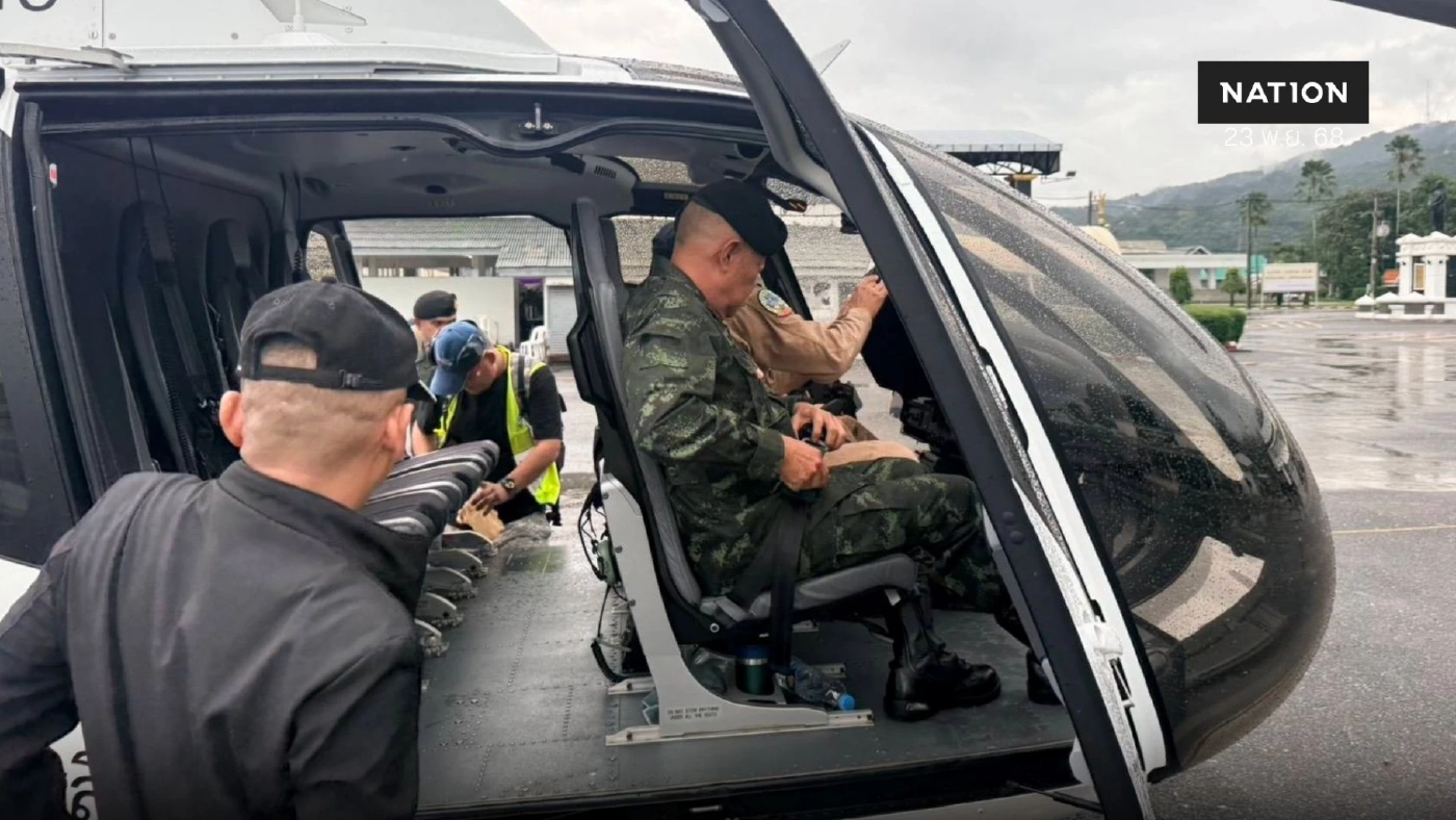 คลิปมุมสูง มทบ.42 บินสำรวจน้ำท่วมหาดใหญ่ หาจุดลงของบรรเทาทุกข์