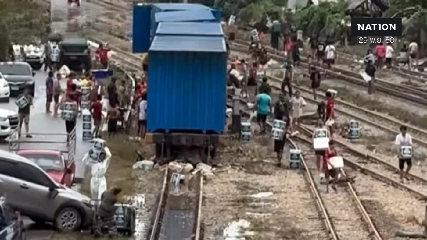 จับแล้ว 6 คนร้าย ขโมยเบียร์จากตู้คอนเทนเนอร์ ช่วงน้ำท่วมหาดใหญ่