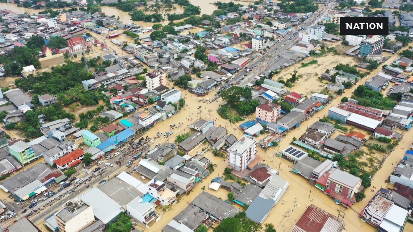 ข่าวดีหาดใหญ่! ฝนไม่ตกเพิ่ม น้ำลด เริ่มคลี่คลายระดับน้ำลดลงต่อเนื่อง (มีคลิป)