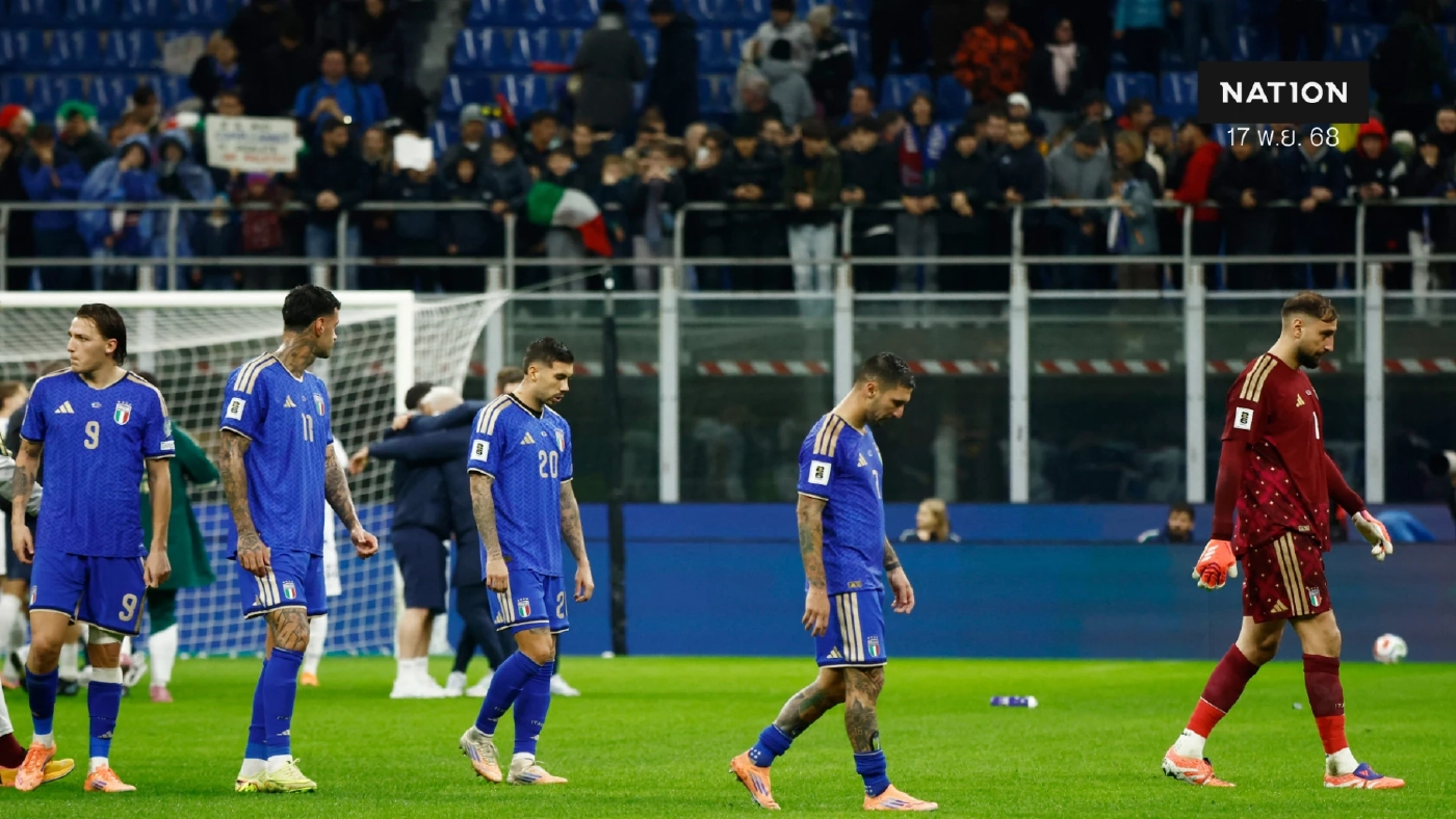 สรุปผล คัดบอลโลก โซนยุโรป : "โรนัลโด้" จ่อสร้างสถิติลุยเวิลด์คัพสมัย 6, "อิตาลี" วิกฤต