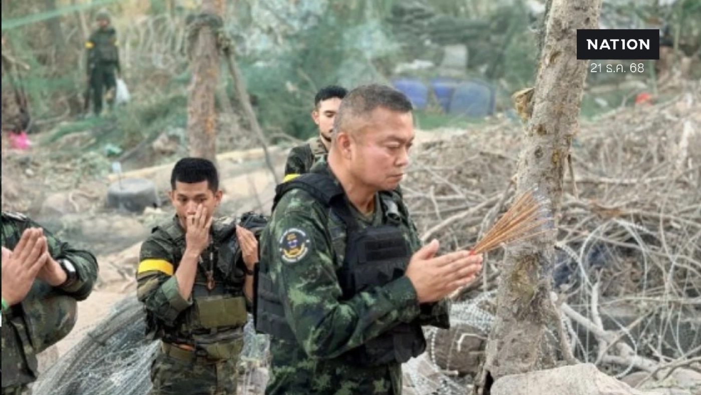 เปิดคลิป! ยืนยัน "แม่ทัพกุ้ง" บุกปราสาทตาควาย-เนิน 350 จริง หลัง สื่อเขมรใช้ AI ทำภาพหลอก