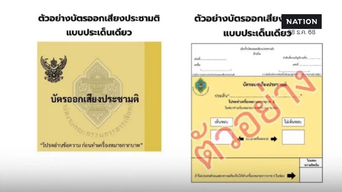 กกต.คลอด ไทม์ไลน์ออกเสียงประชามติ แก้ รธน. ตรงวันเลือกตั้ง2569