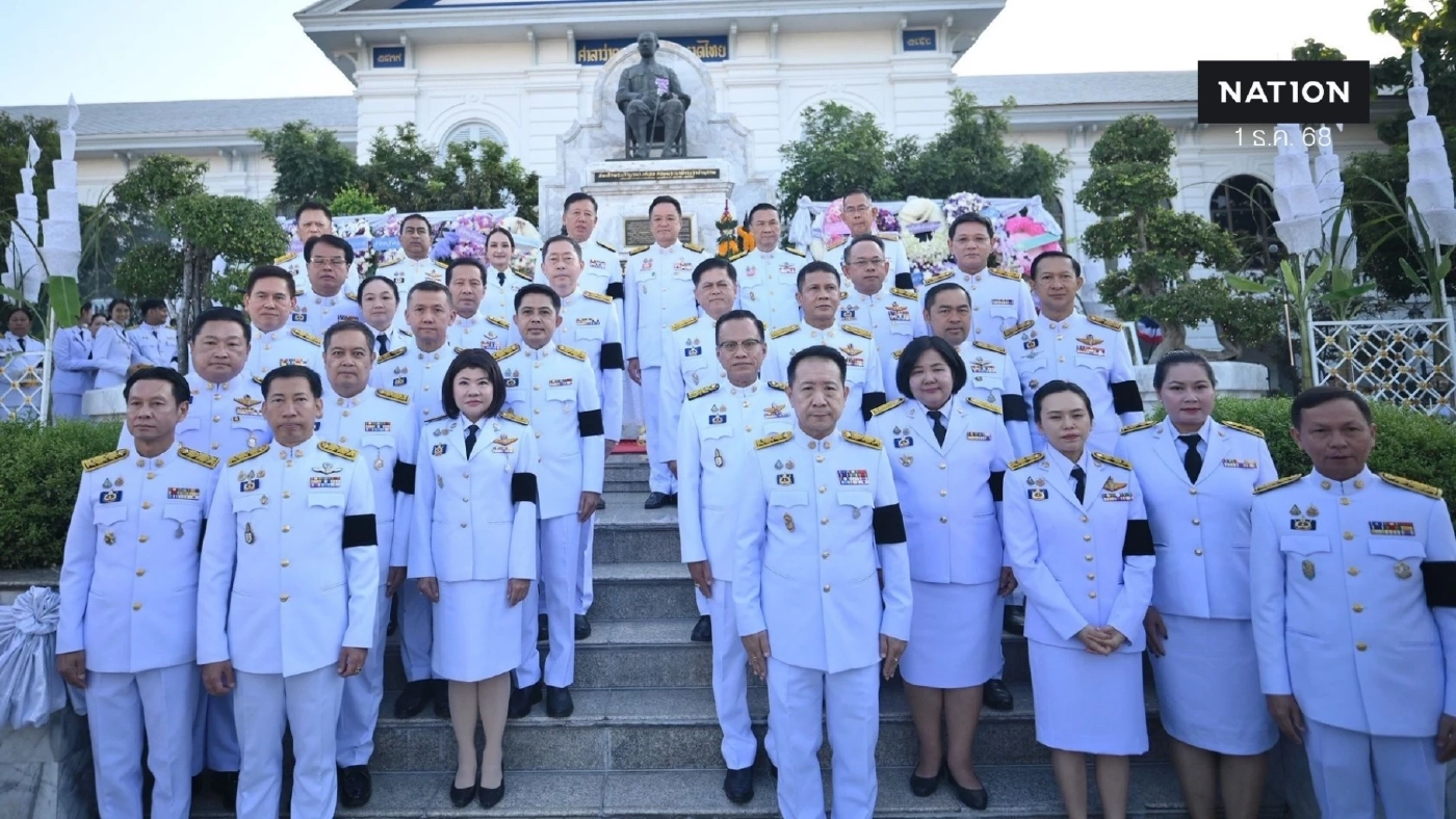 "อนุทิน" วางพวงมาลาถวายสักการะ เนื่องในวันดำรงราชานุภาพ