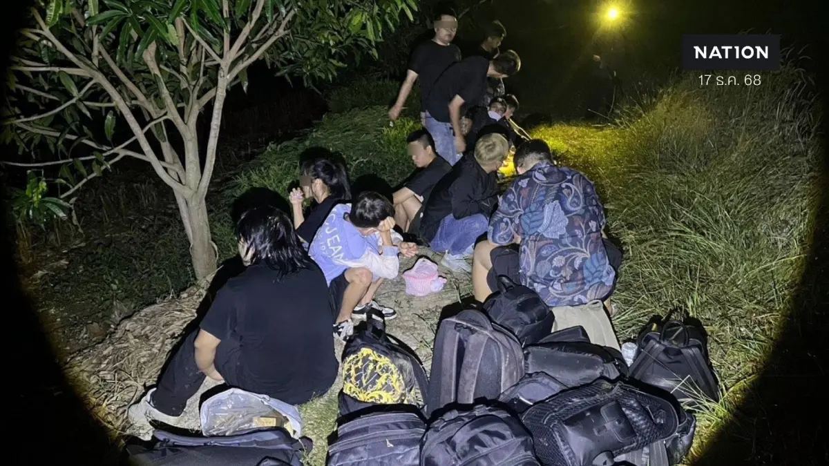 "กองทัพเรือ" จับ "18 จีน 1 เมียนมา" ลอบเข้าชายแดนจันทบุรี เข้มสกัด "อาชญากรรมข้ามชาติ-สแกมเมอร์"