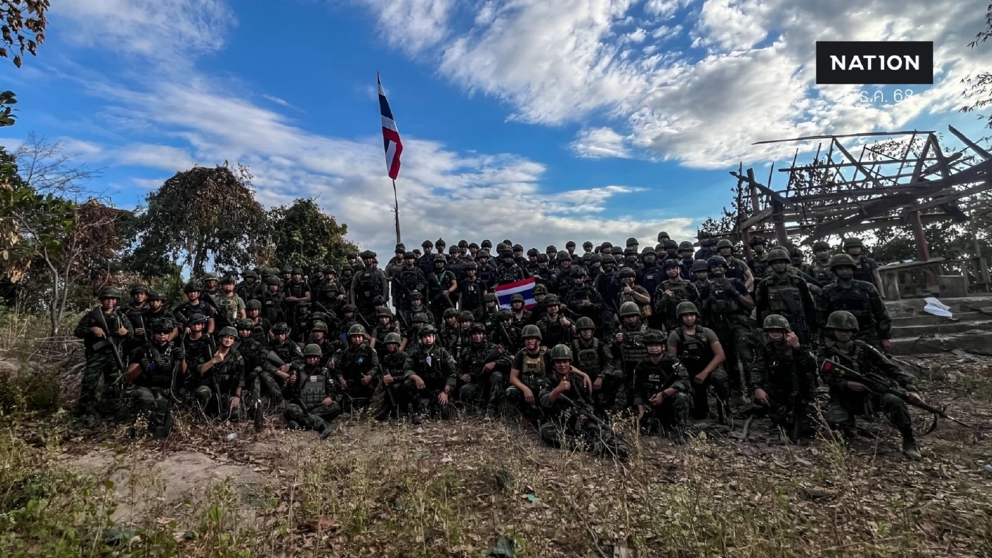 เปิดคลิป! ทัพภาค 2 ยึด "เนิน 225" ได้แล้ว ตัดเส้นทางกัมพูชาจ้องยึดคืน "เนิน 350" จ.สุรินทร์