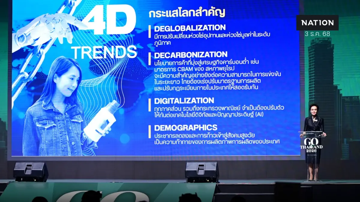 'ศุภจี'ชี้ 4 เทรนด์โลกเขย่าเกมการค้า แนะไทยวางตัวคว้าโอกาสใหม่ 'ศุภจี'ชี้ 4 เทรนด์โลกเขย่าเกมการค้า แนะไทยวางตัวคว้าโอกาสใหม่