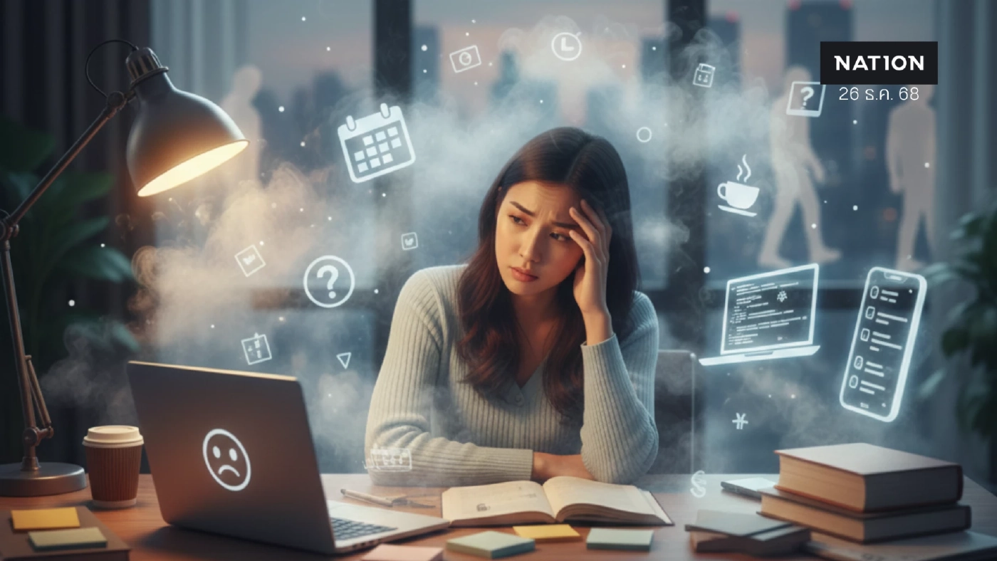 เช็กอาการ "สมองล้า" (Brain Fog) ภัยเงียบวัยทำงานที่ทำให้ขี้ลืม