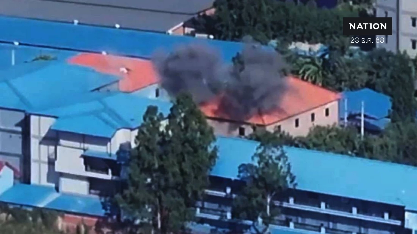 เปิดคลิป! "กองกำลังบูรพา" โจมตี 2 ที่หมาย "คลังแสงทหารกัมพูชา" ใน ปอยเปต เชื่อมโยง "แก๊งสแกมเมอร์"