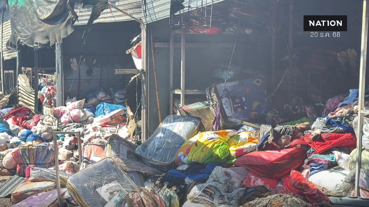 ไฟไหม้ตลาดโรงเกลือกลางดึก พฐ.เร่งพิสูจน์ คาดไฟฟ้าลัดวงจร ไฟไหม้ตลาดโรงเกลือกลางดึก พฐ.เร่งพิสูจน์ คาดไฟฟ้าลัดวงจร