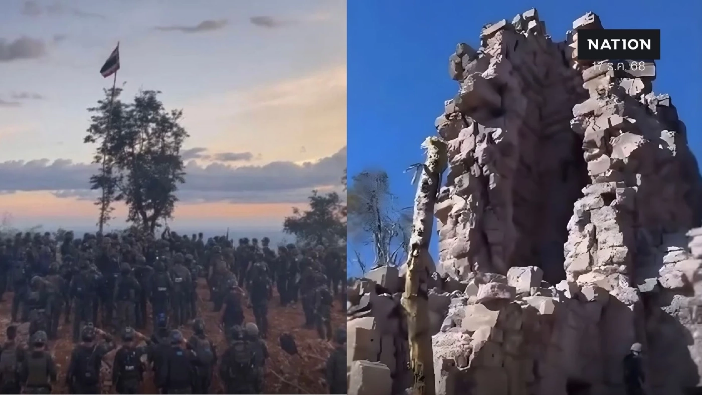 อัปเดตสถานการณ์ไทย–กัมพูชา รบรุนแรงสูง ไทยคุม ช่องอานม้า–ตาควาย