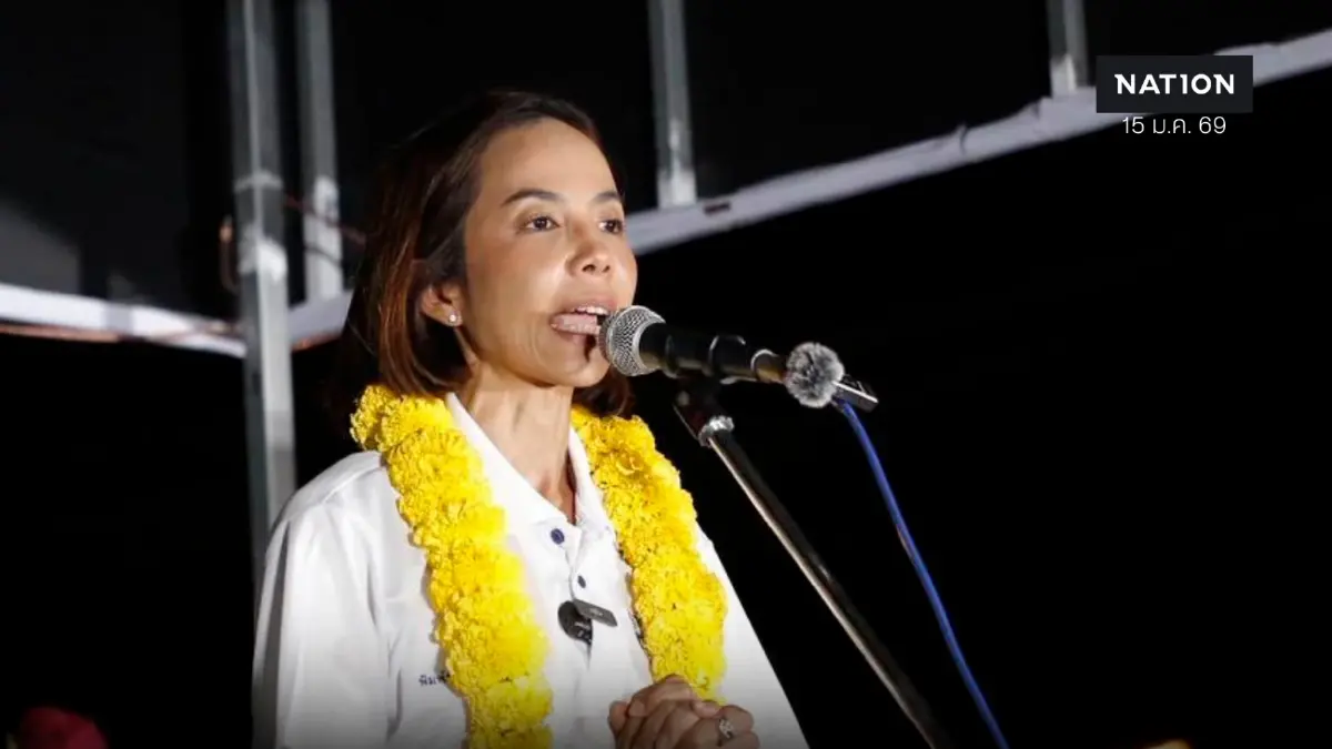 "พิมพ์ภัทรา" เปิดใจเวทีปราศรัย เหตุย้ายพรรค ทิ้งปริศนาอิทธิพล "ผียักหงาย"