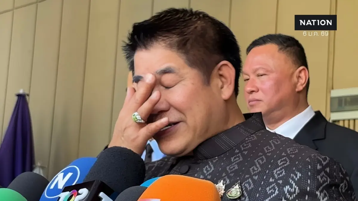 ปาดน้ำตา! "ธรรมนัส" ตกใจ "ลุงป้อม" ลาออก "หัวหน้าพรรคพลังประชารัฐ" ปาดน้ำตา! "ธรรมนัส" ตกใจ "ลุงป้อม" ลาออก "หัวหน้าพรรคพลังประชารัฐ"