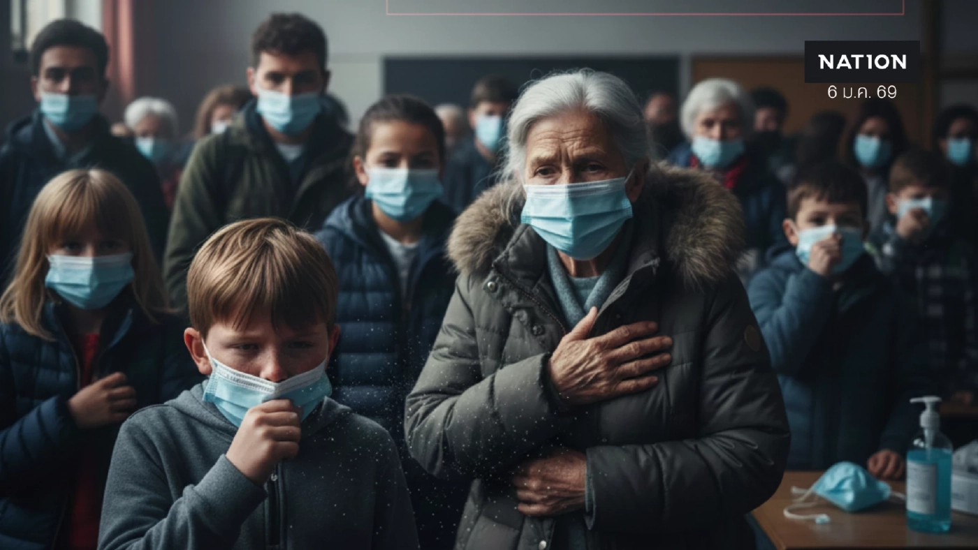 เปิดสถิติช็อกปี 68! ไข้หวัดใหญ่คร่าชีวิตนับร้อย ป่วยทะลุ 1.1 ล้านราย เตือนหนาวนี้ให้ระวัง