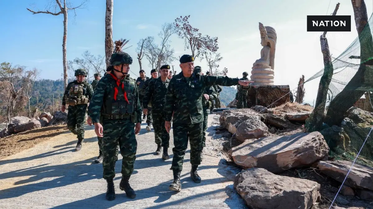 ผบ.ทบ. ลุยตรวจเยี่ยมแนวชายแดนอีสานใต้ "เนิน 225-เนิน 350-ปราสาทตาควาย" ผบ.ทบ. ลุยตรวจเยี่ยมแนวชายแดนอีสานใต้ "เนิน 225-เนิน 350-ปราสาทตาควาย"