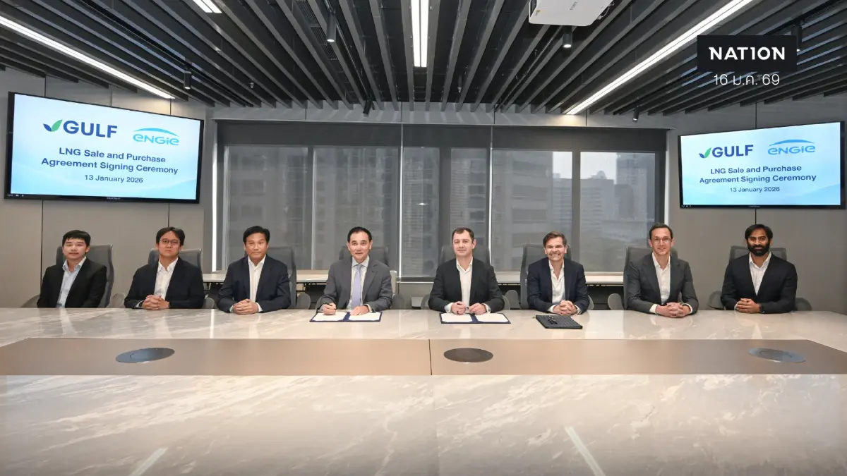"กัลฟ์" ผนึก "ENGIE" ลงนามสัญญาซื้อขาย LNG 15 ปี สร้างเสถียรภาพพลังงานไทย "กัลฟ์" ผนึก "ENGIE" ลงนามสัญญาซื้อขาย LNG 15 ปี สร้างเสถียรภาพพลังงานไทย