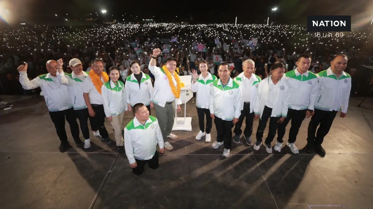 “กล้าธรรม” เปิดเวทีใหญ่สุราษฎร์ฯ คนล้นพื้นที่ “ธรรมนัส” ประกาศสงครามกลุ่มทุน