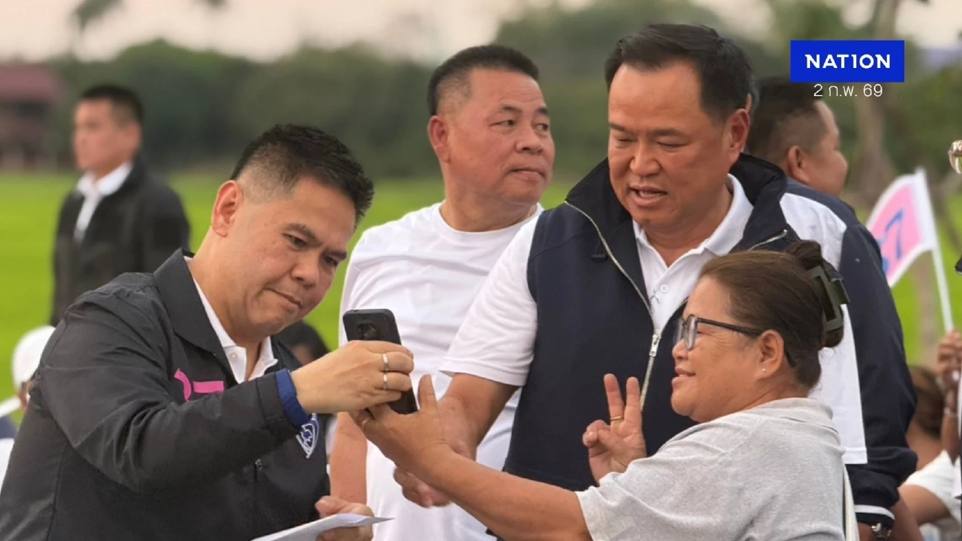 "อนุทิน" นำทัพใหญ่ถึงถิ่น "สุพรรณฯ" อ้อนขอคะแนน เมินกระแส "ภูมิใจไทย" แผ่วปลาย