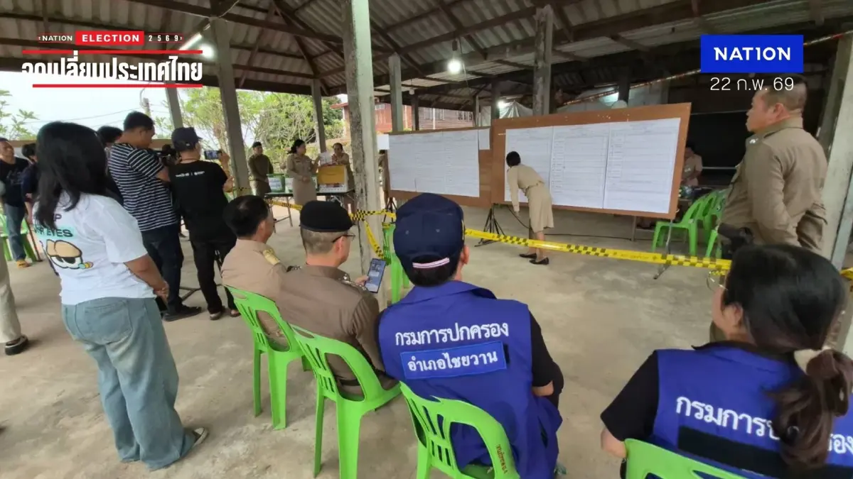 ผลคะแนนเลือกตั้งใหม่ หน่วย 4 อ.ไชยวาน อุดรฯ พท. เฉือนชนะ ภท.