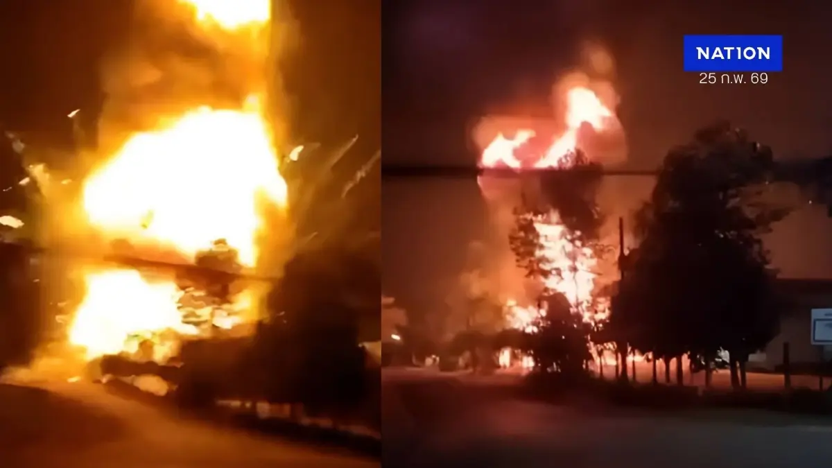 เปิดคลิปวงจรปิด! วินาที คลังแสง ตชด.21 ระเบิดดังสนั่น บ้านบริเวณใกล้คลังแสง เสียหาย เปิดคลิปวงจรปิด! วินาที คลังแสง ตชด.21 ระเบิดดังสนั่น บ้านบริเวณใกล้คลังแสง เสียหาย