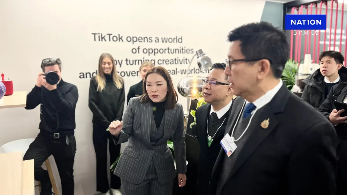 เอกนิติ ย้ำความสำเร็จเวทีดาวอส TikTok ลุยลงทุนไทยหนุน ศก.ดิจิทัล เอกนิติ ย้ำความสำเร็จเวทีดาวอส TikTok ลุยลงทุนไทยหนุน ศก.ดิจิทัล