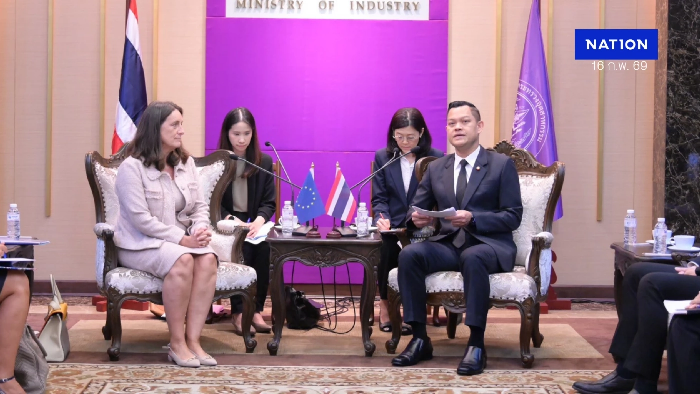“ธนกร” เปิดกระทรวงอุตฯ ต้อนรับทูต EU ตั้งเป้าปิดดีล FTA ภายในปี 69