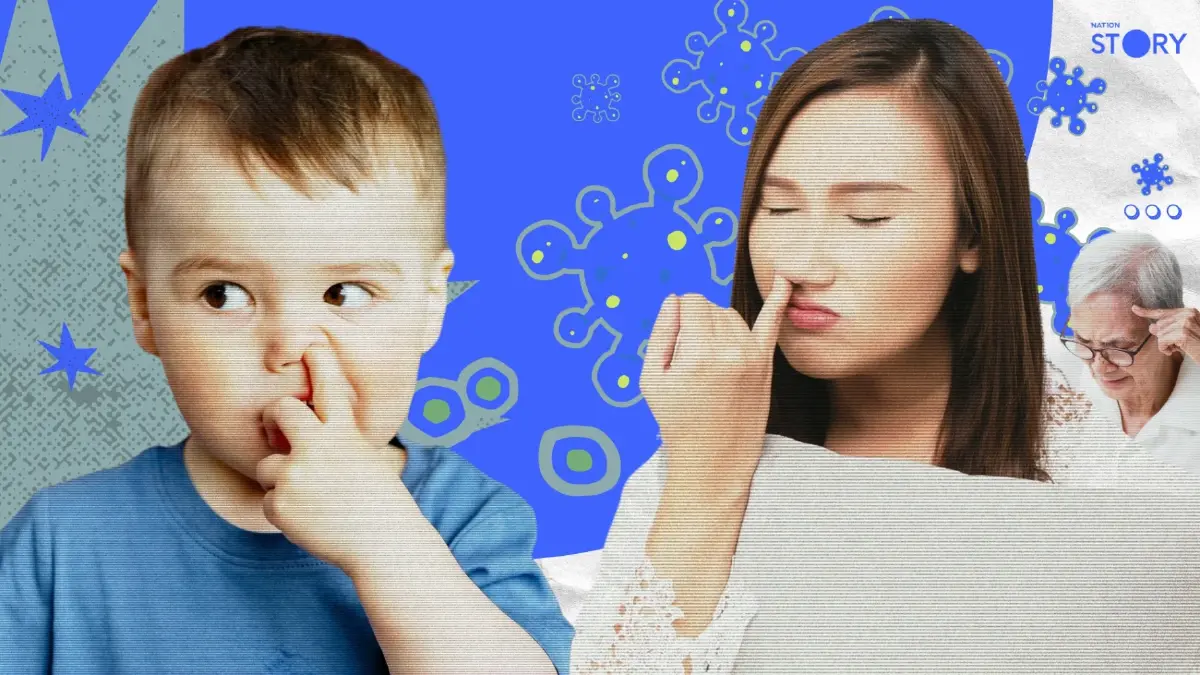 OPINION : “แคะจมูก” บ่อยเสี่ยงอัลไซเมอร์! เชื้อโรคบนนิ้วอาจไปสู่สมอง?