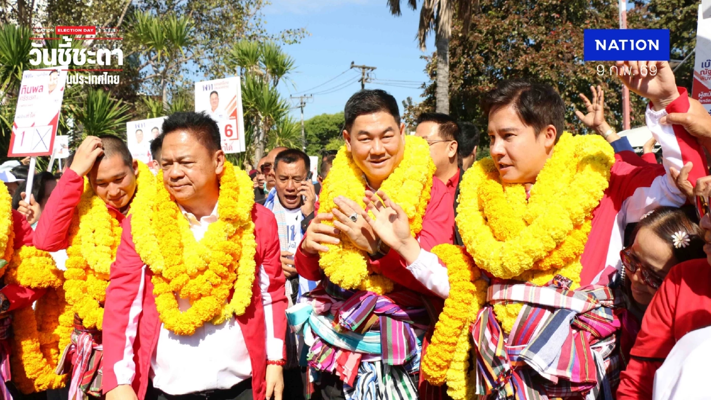 “หมูวิรัช” นำเพื่อไทยกวาด สส.กาฬสินธุ์ 4 เขต “จำลอง กล้าธรรม”รักษาแชมป์ เขต 3 “หมอนัท” ภท.ปักธงเขต 5