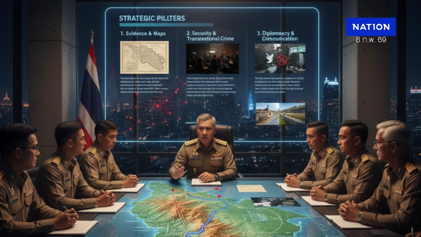 ชง 3 ยุทธศาสตร์รัฐบาลใหม่ รุก "ศึกไทย-เขมร" ชูสันปันน้ำสู้แผนที่ฝรั่งเศส