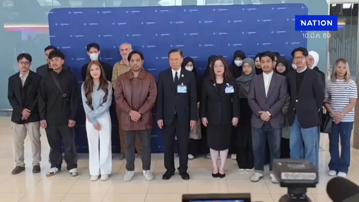 กลุ่ม 2 ถึงไทยแล้ว! 23 คนไทยอพยพหนีไฟสงครามอิหร่านแลนดิ้งสุวรรณภูมิเช้านี้