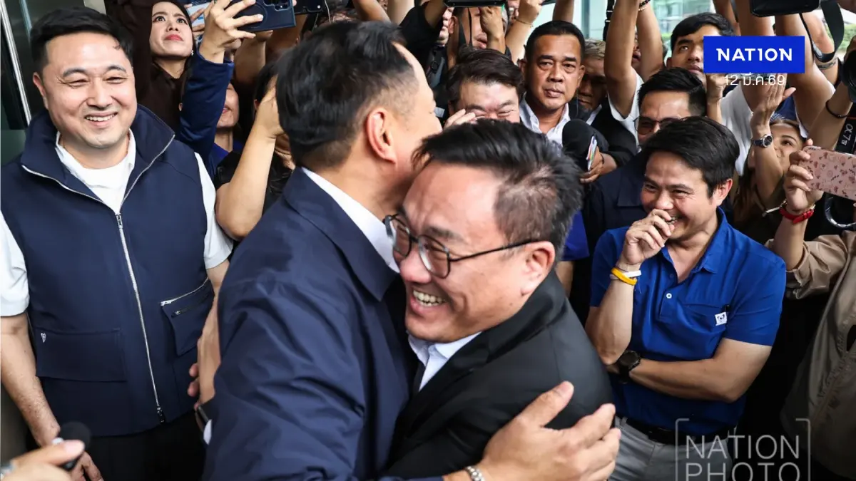 หวานเจี๊ยบ ! ”อนุทิน“ รับ ”จุลพันธ์” แกนนำเพื่อไทย เข้าส่งรายชื่อรองประธานสภาคนที่ 2