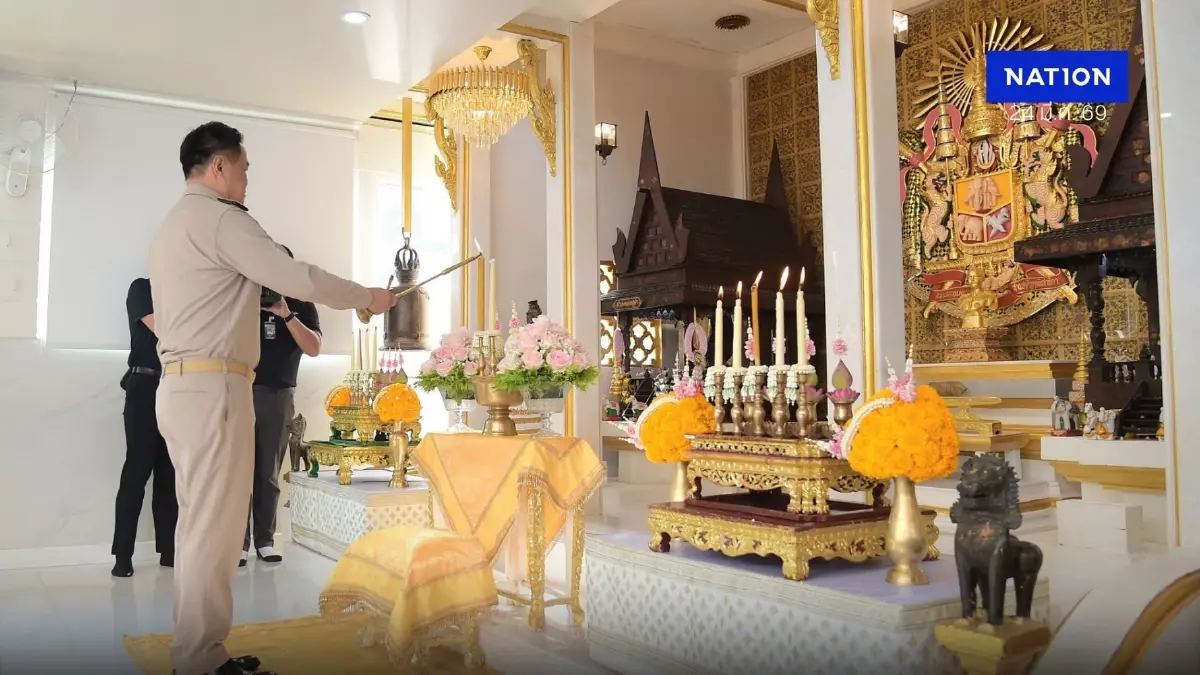 "อนุทิน" สักการะ “ศาลปู่ดำ - ตราแผ่นดิน” รอบที่ 4 เสริมสิริมงคล "อนุทิน" สักการะ “ศาลปู่ดำ - ตราแผ่นดิน” รอบที่ 4 เสริมสิริมงคล