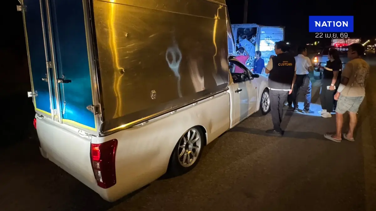 “ศุลกากรช่องจอม” ไล่ล่าแก๊งตู้ทึบ ซุก จยย. หวั่นลักในไทยส่งกัมพูชา