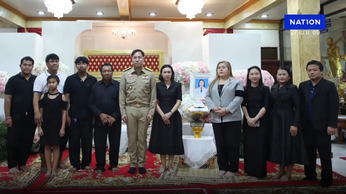 รมช.ศธ.ร่วมพิธีสวดพระอภิธรรมศพ “ครูปภัสรา” เหยื่อกราดยิงอยุธยา