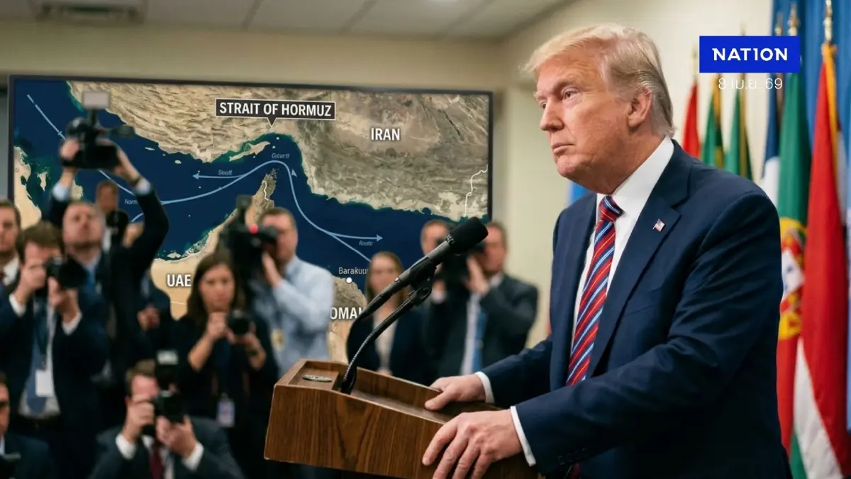 "ทรัมป์" เคลื่อนไหว! "วันสำคัญ สันติภาพโลก" ชี้ "ยุคทอง" ตะวันออกกลาง เตรียมเปิด "ช่องแคบฮอร์มุซ" "ทรัมป์" เคลื่อนไหว! "วันสำคัญ สันติภาพโลก" ชี้ "ยุคทอง" ตะวันออกกลาง เตรียมเปิด "ช่องแคบฮอร์มุซ"