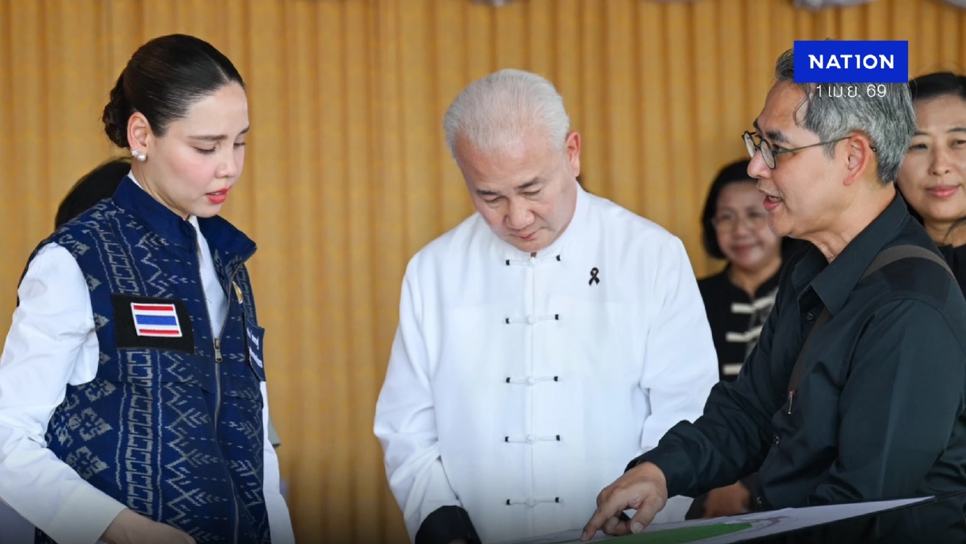 รมว.วัฒนธรรม ตรวจความพร้อมรับเสด็จฯ ยกเสาเอกพระเมรุมาศ