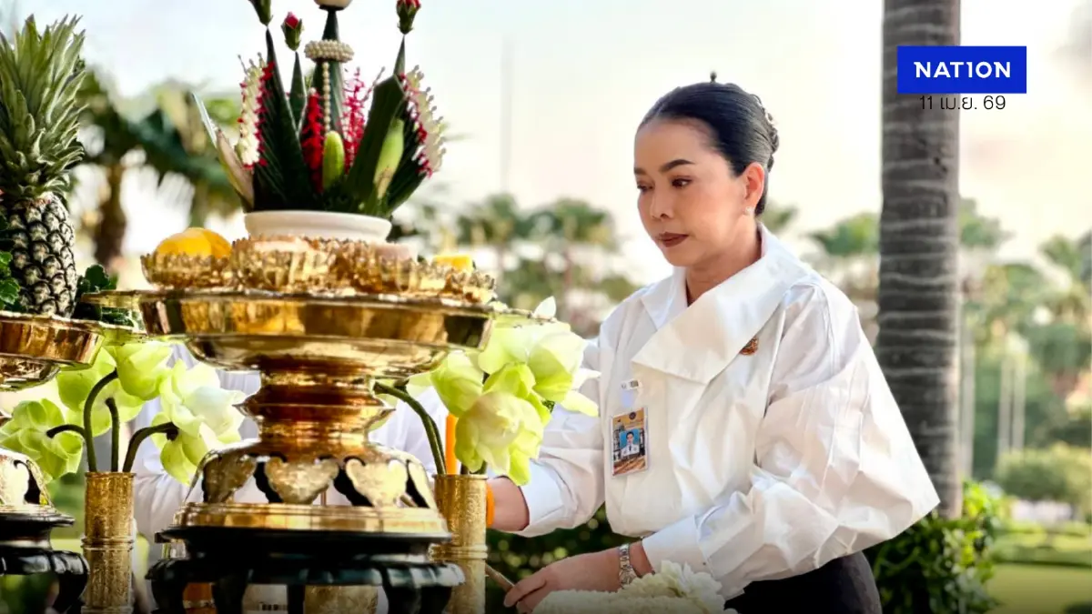 "สุขสมรวย" สักการะสิ่งศักดิ์สิทธิ์ทำเนียบฯ ก่อนทำหน้าที่ "สุขสมรวย" สักการะสิ่งศักดิ์สิทธิ์ทำเนียบฯ ก่อนทำหน้าที่