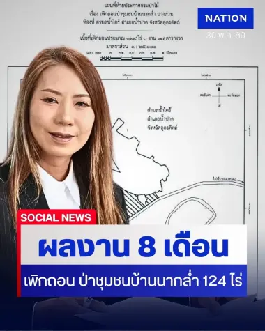 โชว์ผลงาน 8 เดือน! "รสรินทร์" ดันสำเร็จ เพิกถอน "ป่าชุมชนบ้านนากล่ำ 124 ไร่"