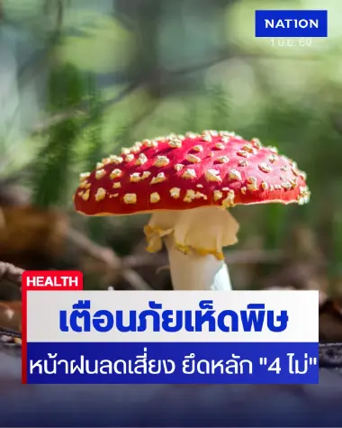 เตือนภัยหน้าฝน! แนะหลัก "ไม่เก็บ ไม่กิน" สยบวิกฤตเมนูเห็ดพิษคร่าชีวิต