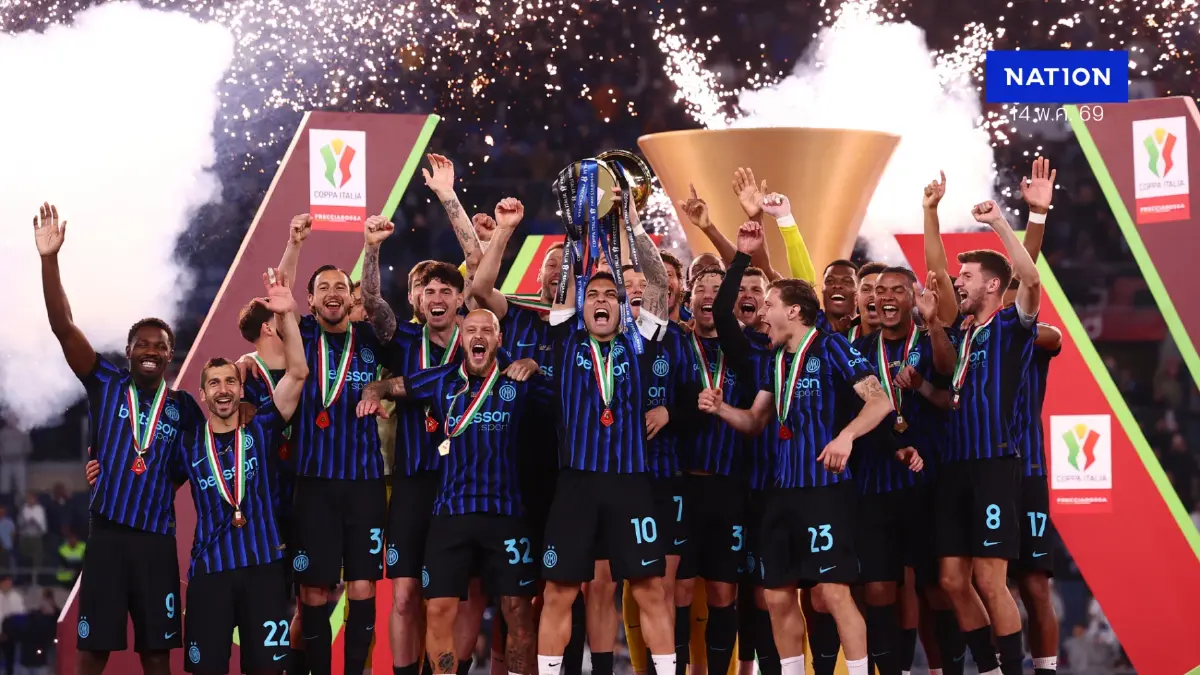 อินเตอร์สยบลาซิโอ 2-0 ผงาดคว้าดับเบิลแชมป์ครั้งแรกในรอบ 16 ปี