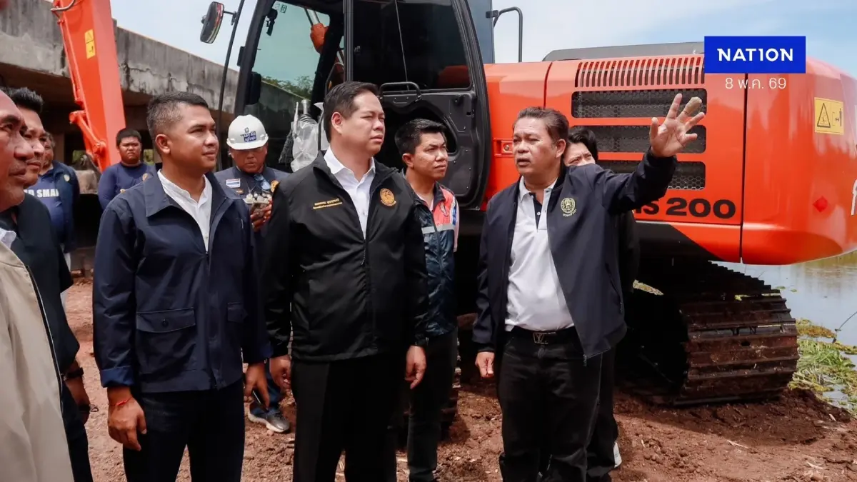 “สรรเพชญ” นำทีมเจ้าท่าลุยพัทลุง คิกออฟขุดลอกร่องน้ำพนางตุง