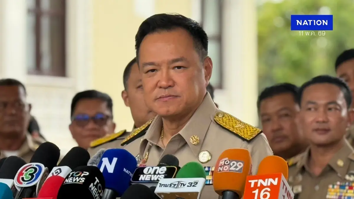 “อนุทิน” สั่งขยายผลคลังแสงของหนุ่มจีน จ่อทบทวนฟรีวีซ่า “อนุทิน” สั่งขยายผลคลังแสงของหนุ่มจีน จ่อทบทวนฟรีวีซ่า
